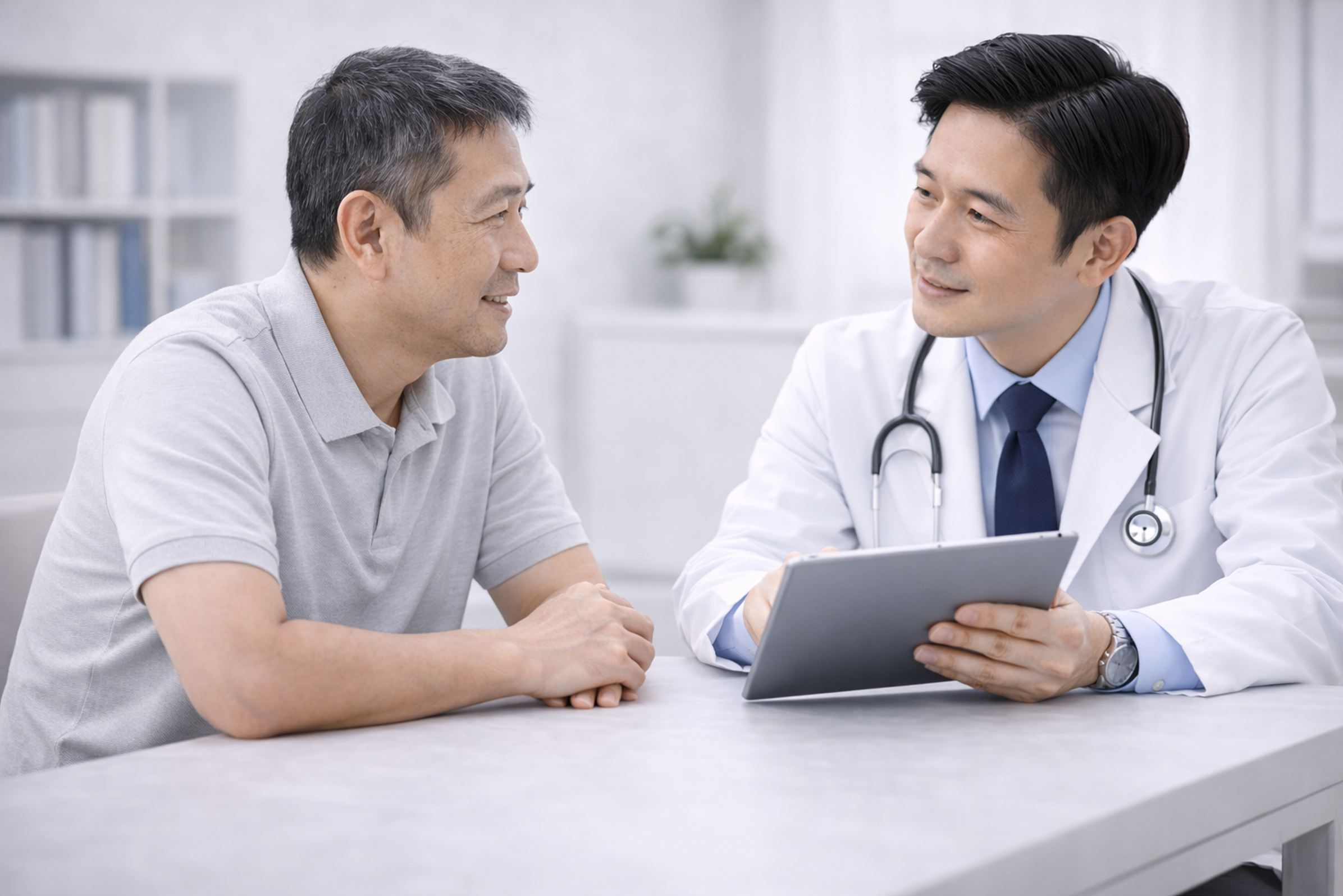 医師と患者の相談