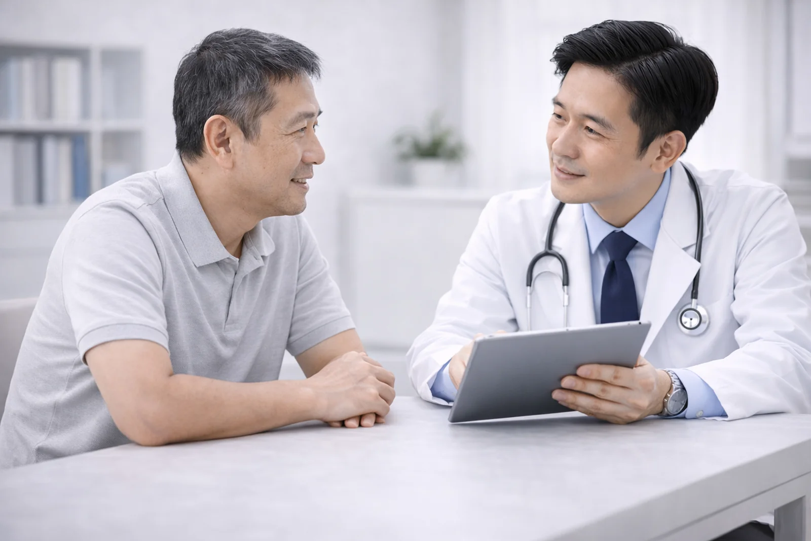 医師と患者の相談